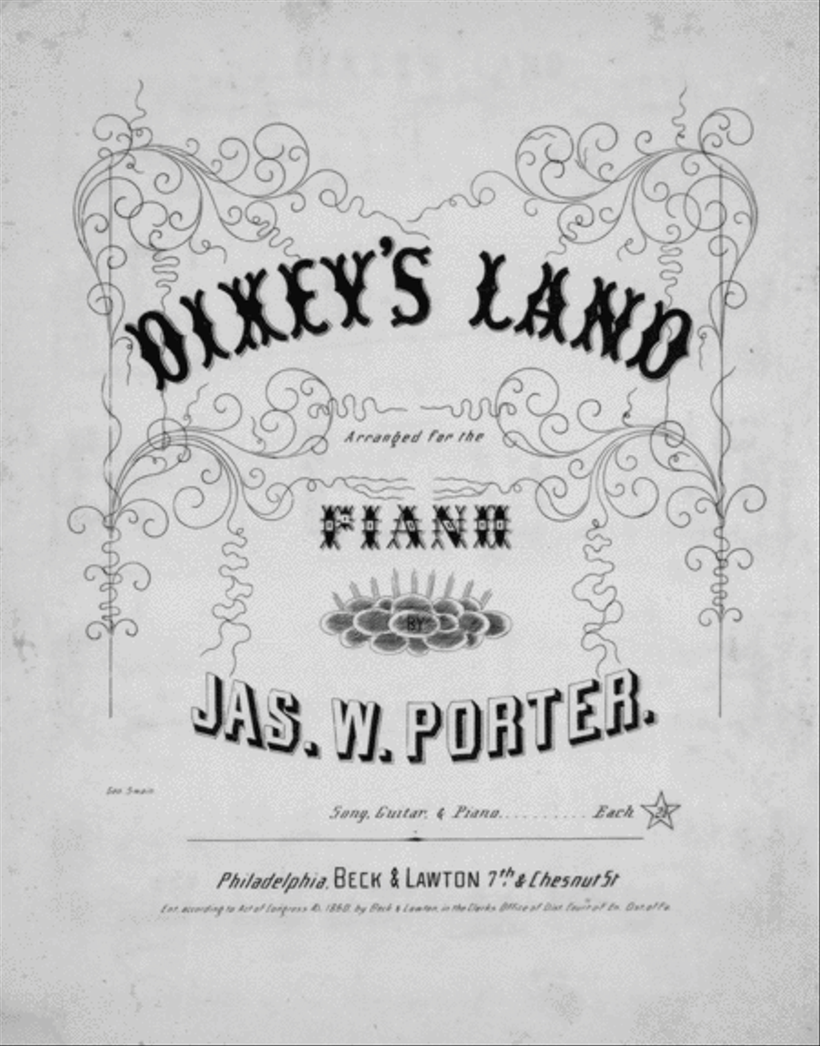 Dixey's Land Piano Solo scores gallery preview page 1