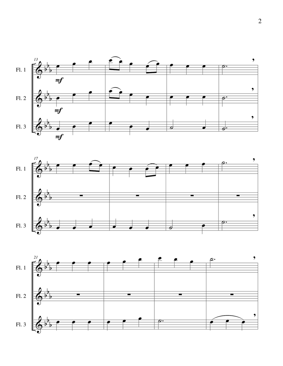 Be Thou My Vision - Flute Trio Flute Trio scores gallery preview page 4