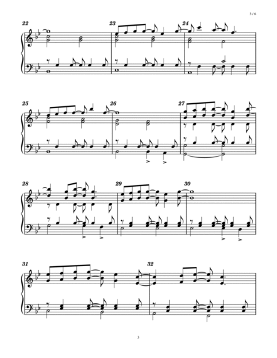 Forrest Gump - Main Title (Feather Theme) from the Paramount Motion Picture FORREST GUMP Handbell Choir scores gallery preview page 3