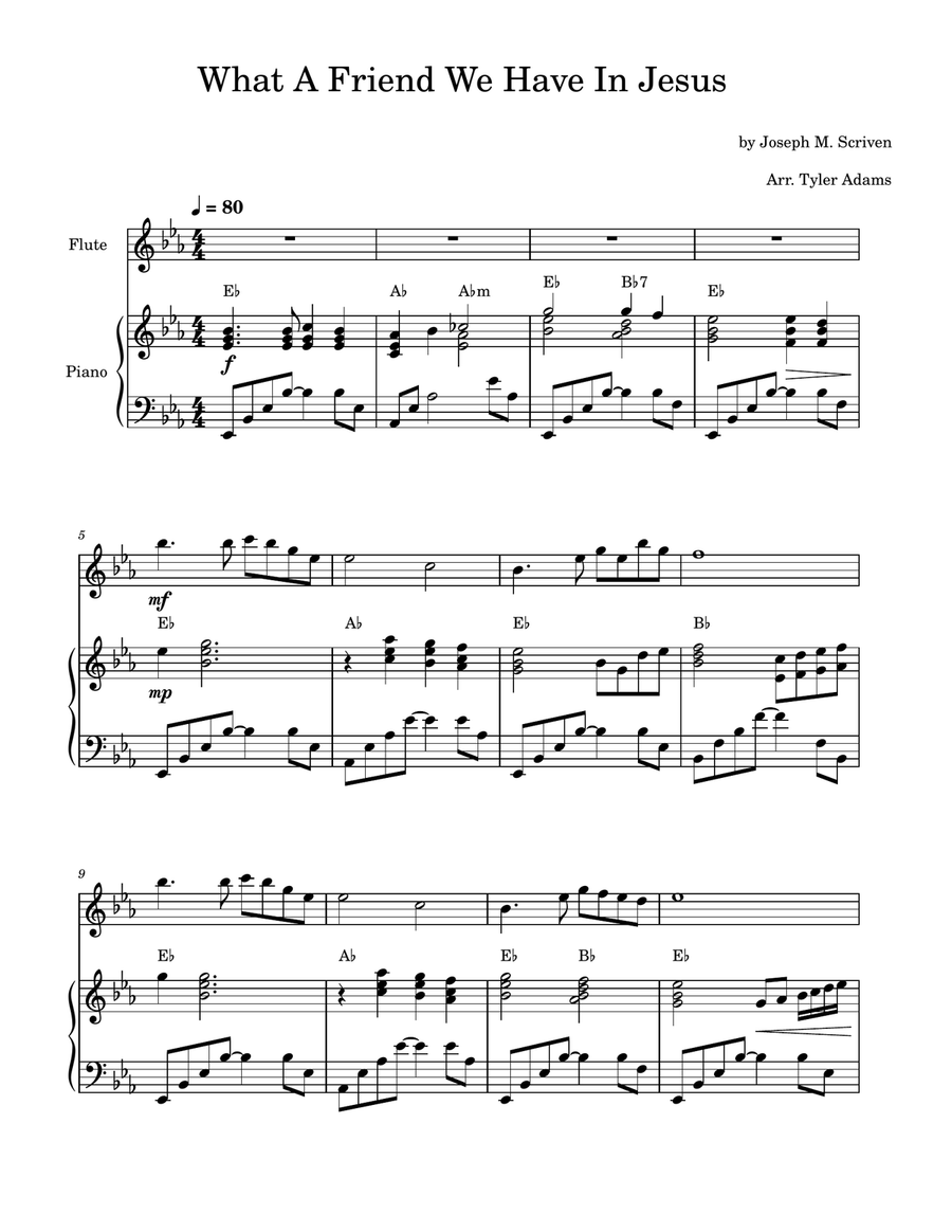 20 Hymns For Flute and Piano (Collection) Flute Solo scores gallery preview page 1