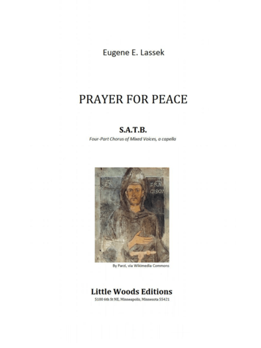 Prayer For Peace Prayer For Peace 4-Part scores gallery preview page 1