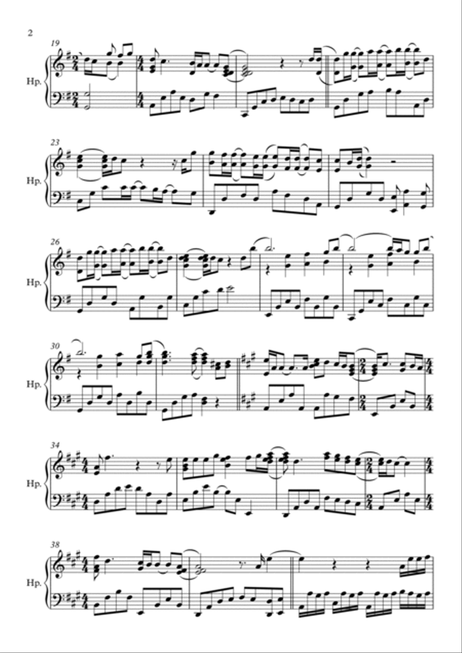 From This Moment On Harp scores gallery preview page 2
