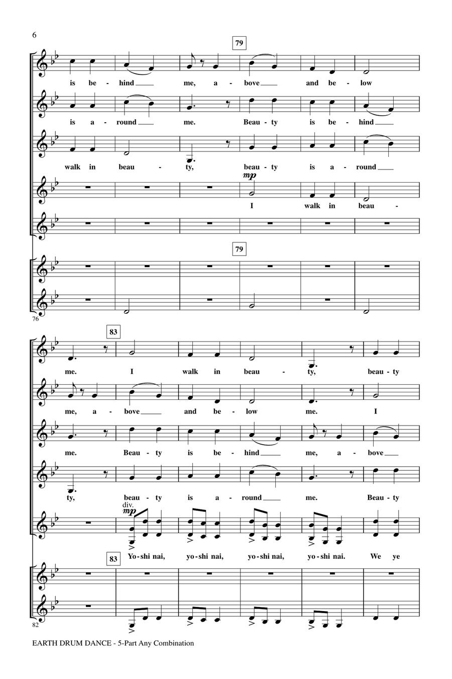 Earth Drum Dance Choir scores gallery preview page 4
