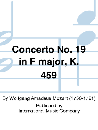 Book cover for Concerto No. 19 In F Major, K. 459