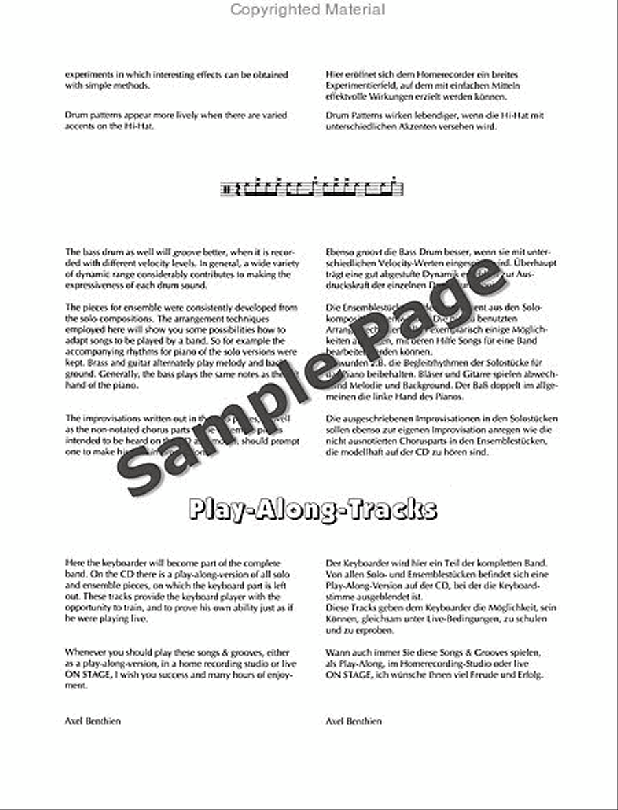 Keyboard On Stage Piano/cassette Piano scores gallery preview page 5