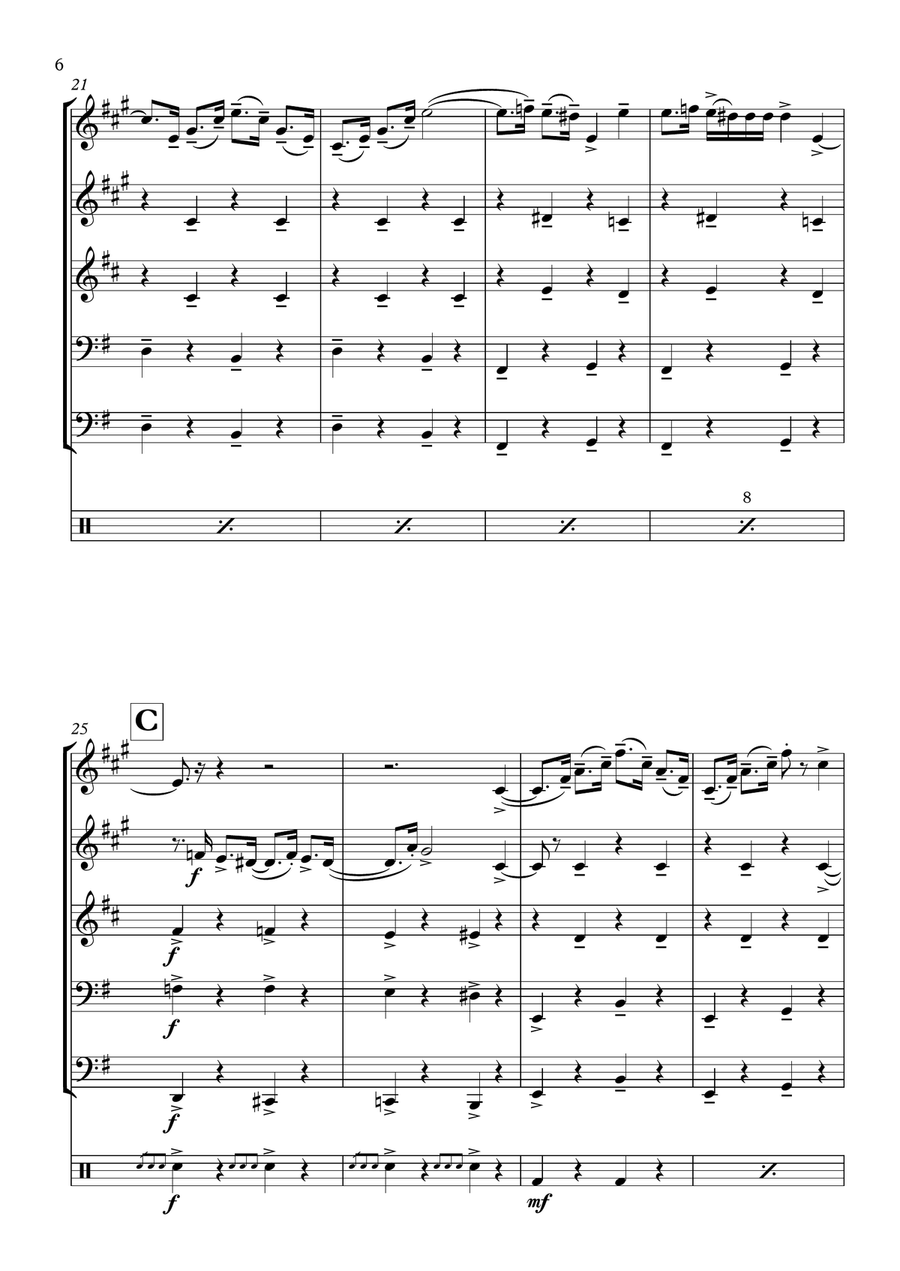 Dance Of The Knights Dance Of The Knights Brass Quintet scores gallery preview page 6