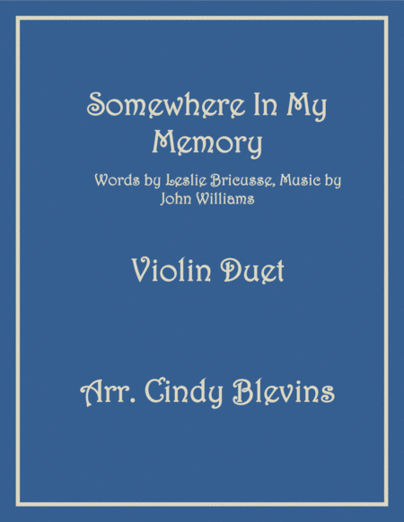 Somewhere In My Memory, for Violin Duet image number null