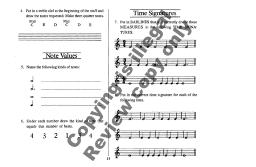 A Pageant Workbook, Book 1 Piano Method scores gallery preview page 10