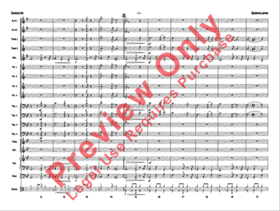 Greensleeves Jazz Ensemble scores gallery preview page 8