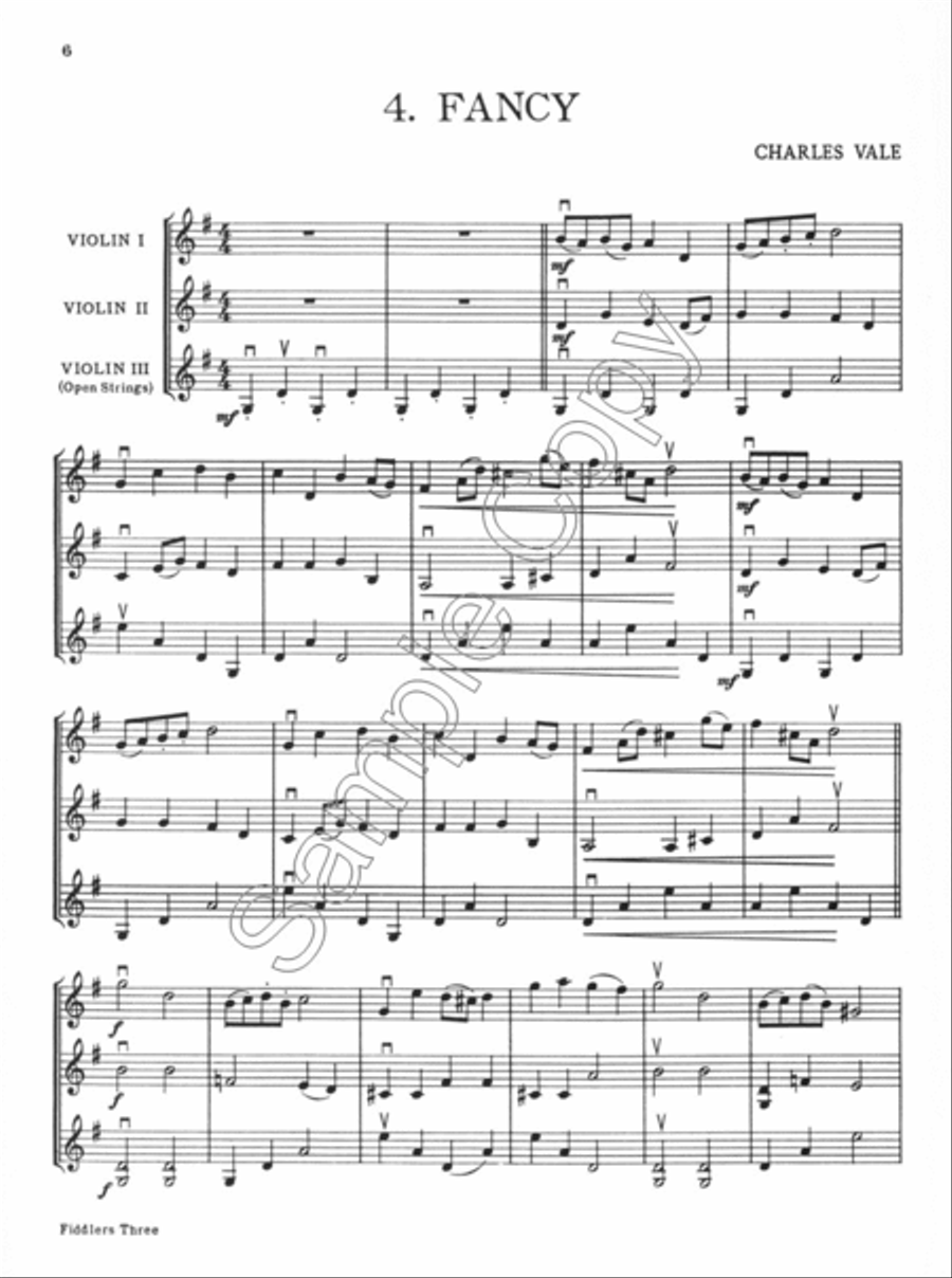 Fiddlers Three Violin scores gallery preview page 3