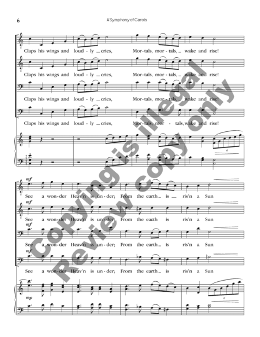 A Symphony of Carols (Choral Score) A Symphony of Carols (Choral Score) TTBB scores gallery preview page 20