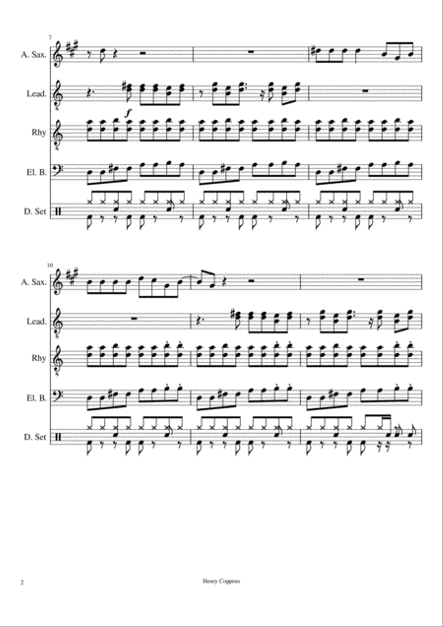 Pump The Boogie Small Ensemble scores gallery preview page 2