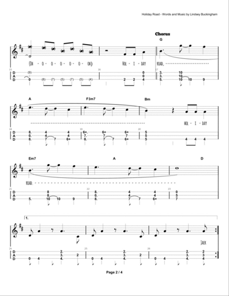 Holiday Road Part scores gallery preview page 3