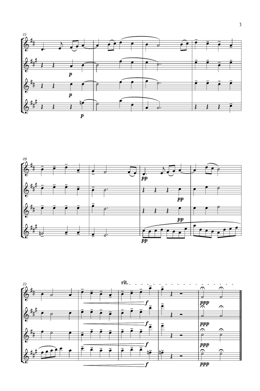 The first Noel Woodwind Quartet scores gallery preview page 3