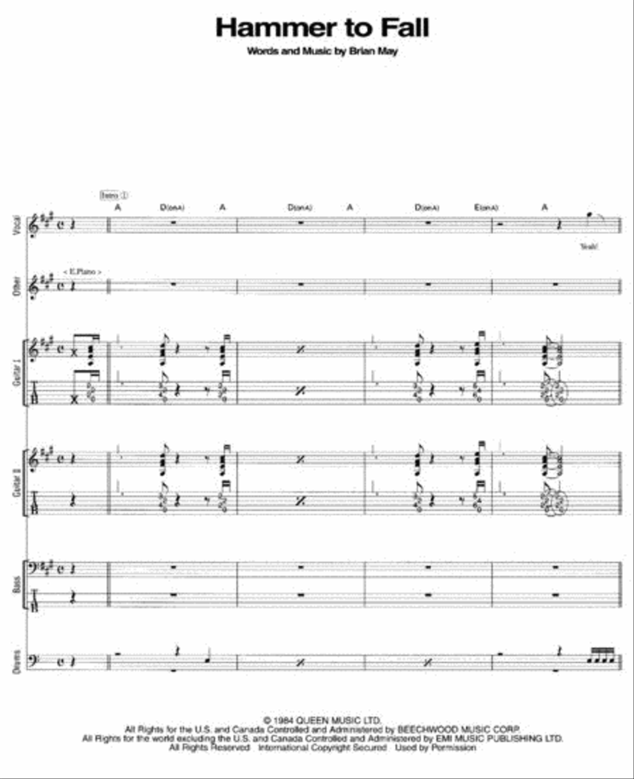 Best of Queen Best of Queen Guitar Tablature scores gallery preview page 2