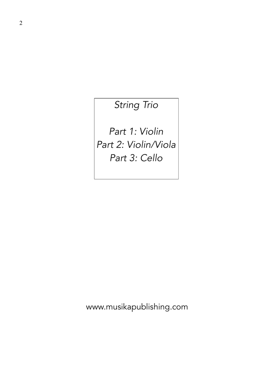 Carols for Three - Fifteen Traditional Carols for String Trio String Trio scores gallery preview page 2