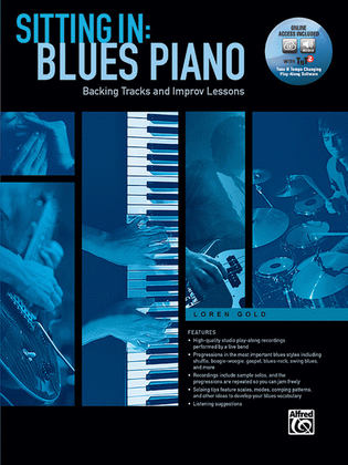 Book cover for Sitting In -- Blues Piano