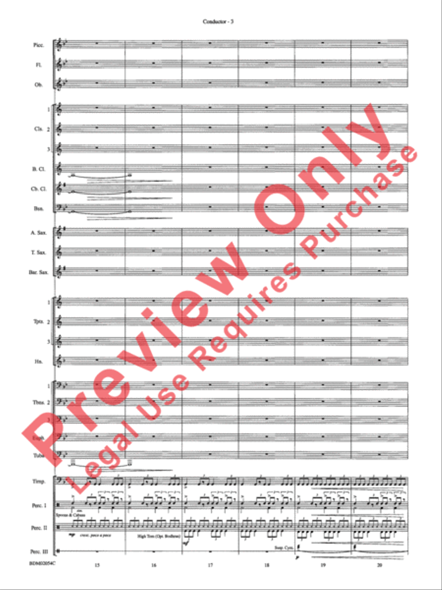 Celtic Carol Concert Band scores gallery preview page 6