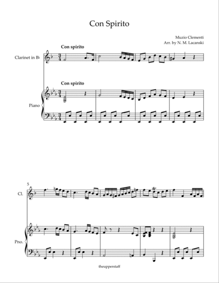 Con Spirito Clarinet Solo scores gallery preview page 2