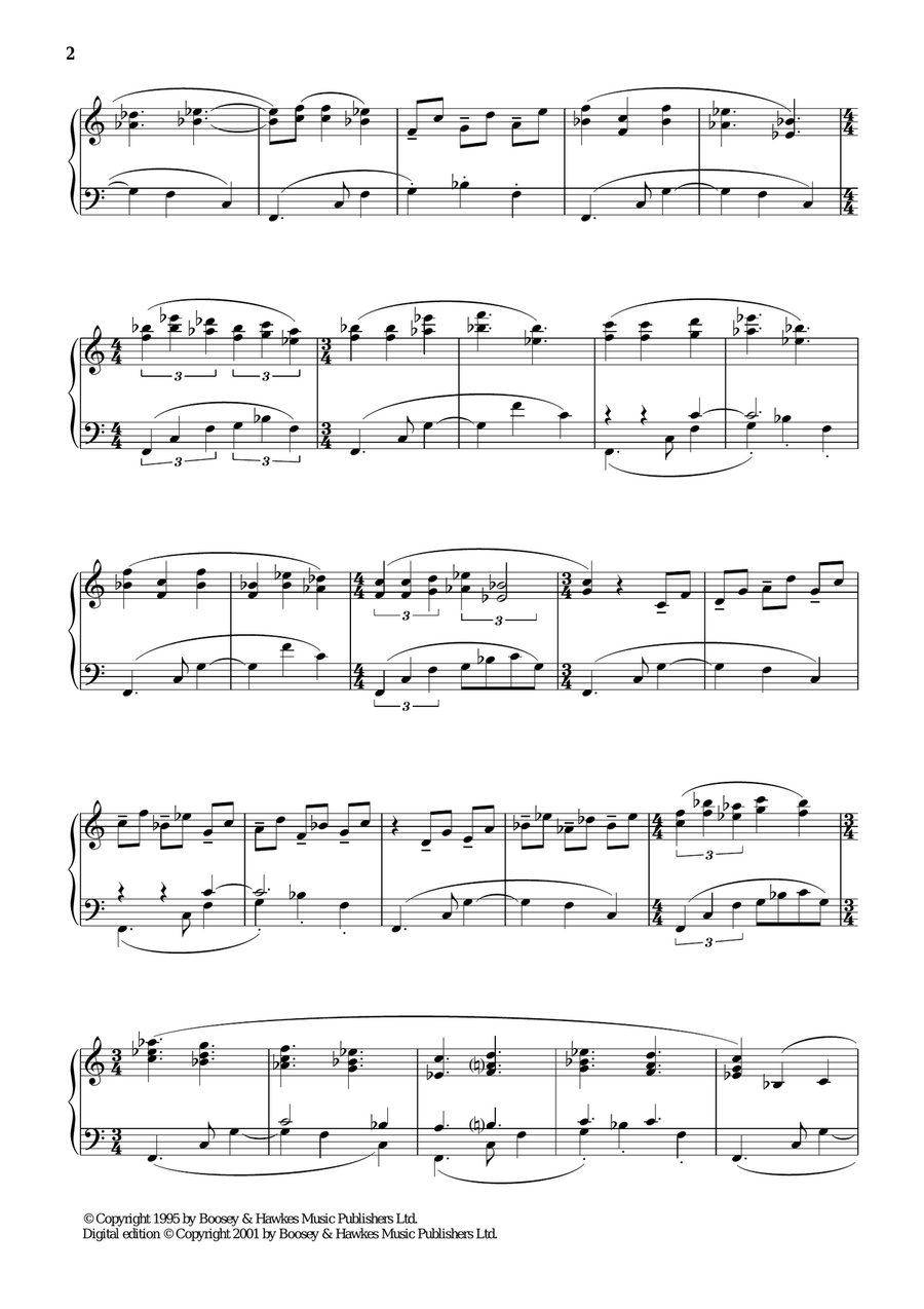 Eight Pattern Preludes, 8. Quasi Bolero Piano Solo scores gallery preview page 2
