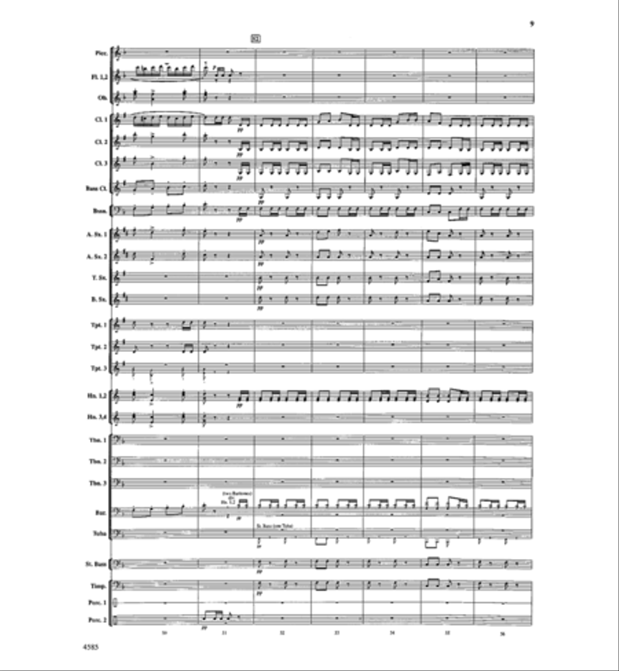 William Tell Overture Concert Band scores gallery preview page 8