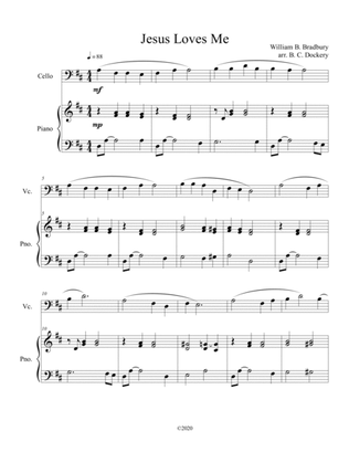 Jesus Loves Me (cello solo) with optional piano accompaniment