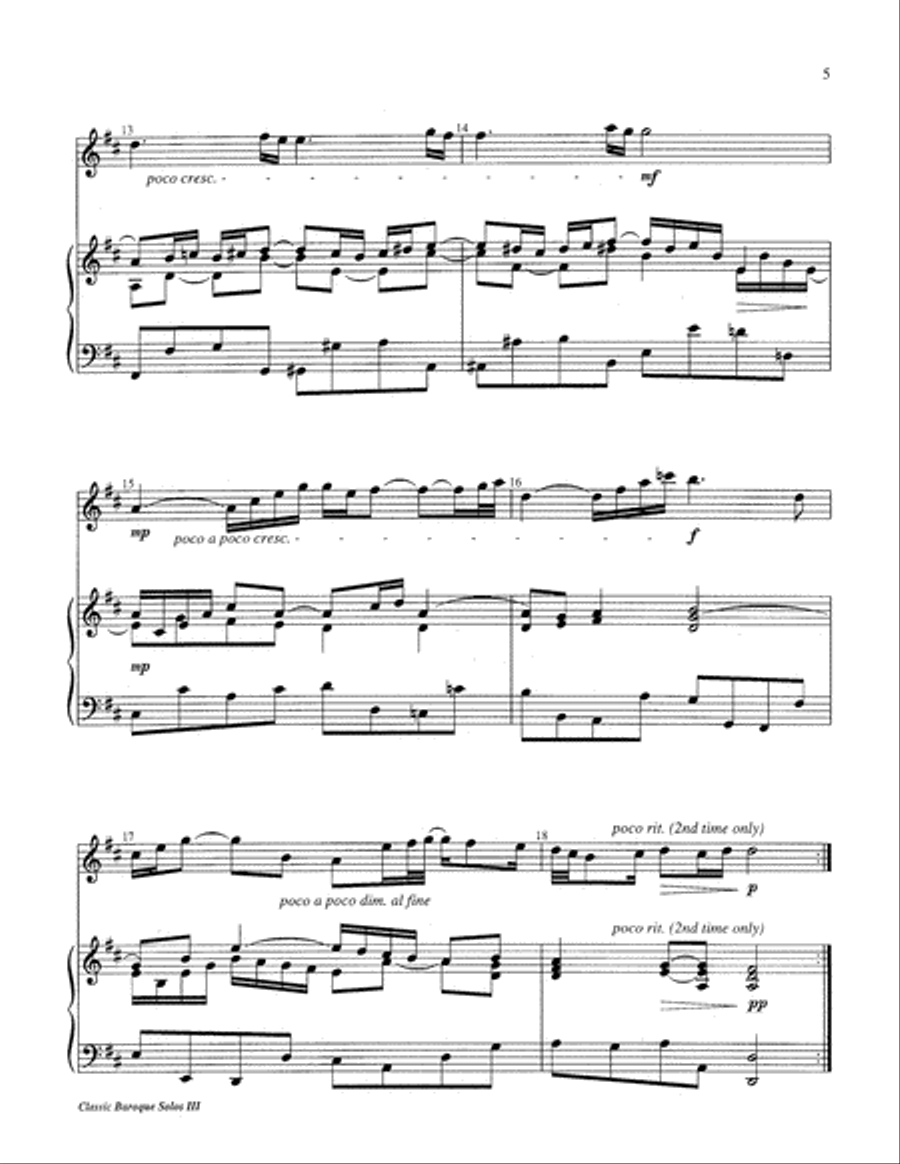 Classic Baroque Solos III Percussion scores gallery preview page 5