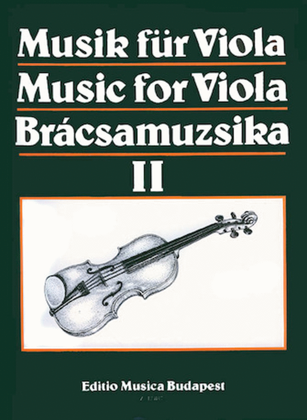 Book cover for Music for Viola - Volume 2