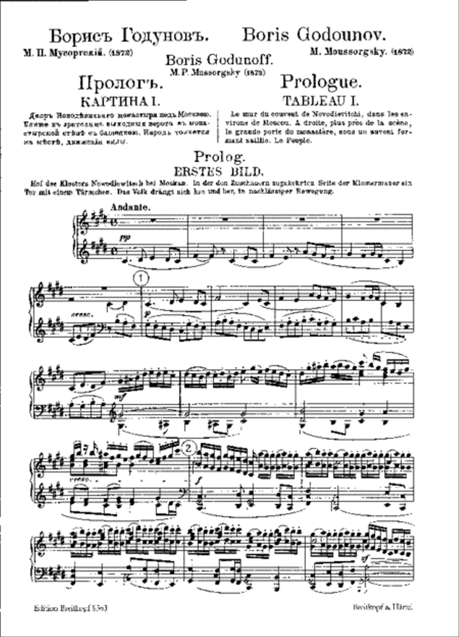 Boris Godunow SSAATTBB scores gallery preview page 2