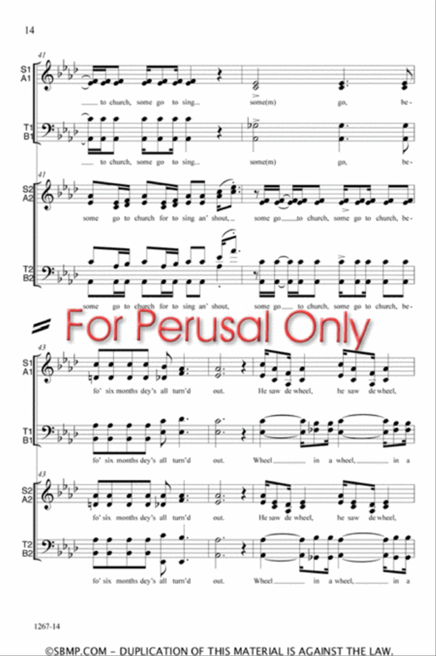 Ezekiel - SATB Double Choir Octavo 4-Part scores gallery preview page 14