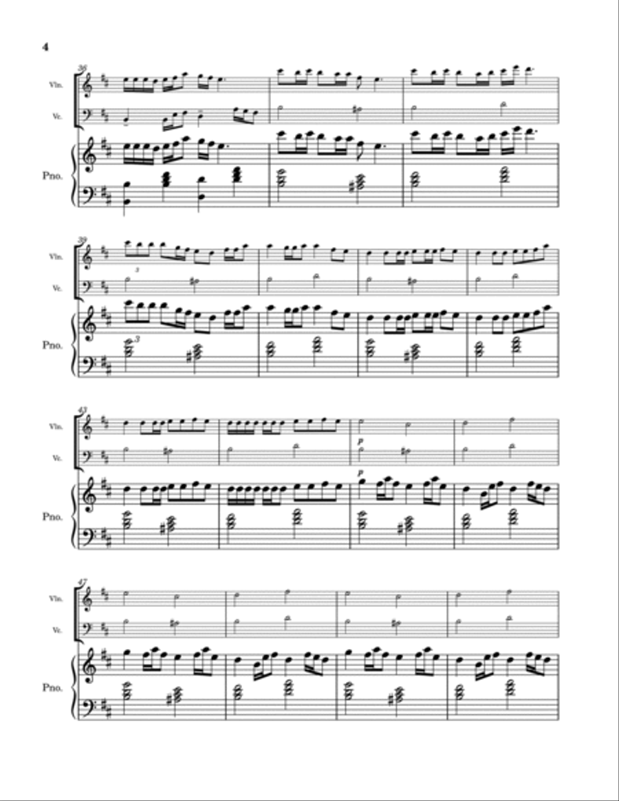 Mixed Personalities Piano Trio scores gallery preview page 4