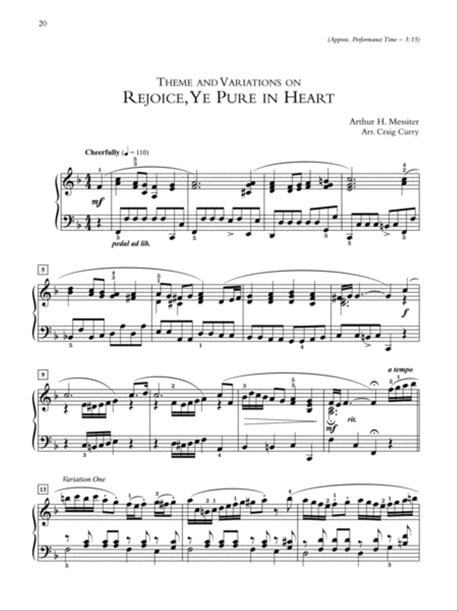 Creative Hymn Variations Piano Solo scores gallery preview page 3
