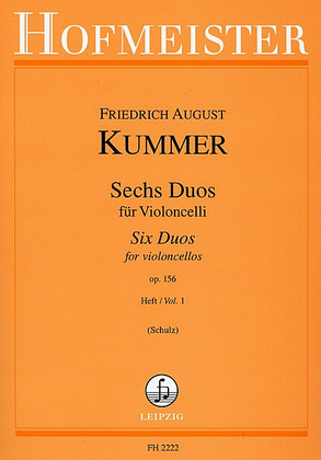 Book cover for Sechs Duos, op. 156, Teil 1