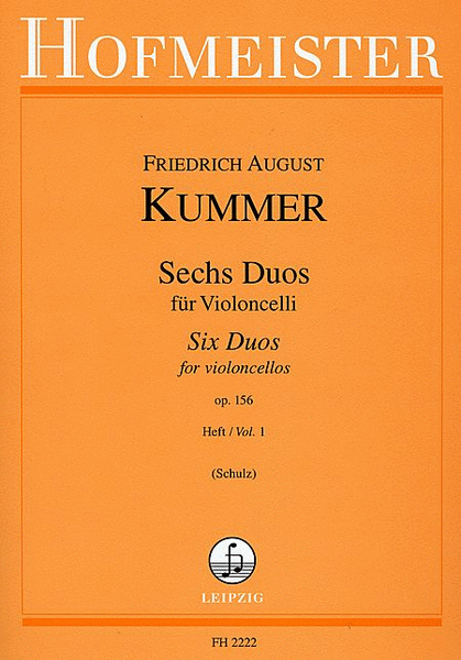 Sechs Duos, op. 156, Teil 1