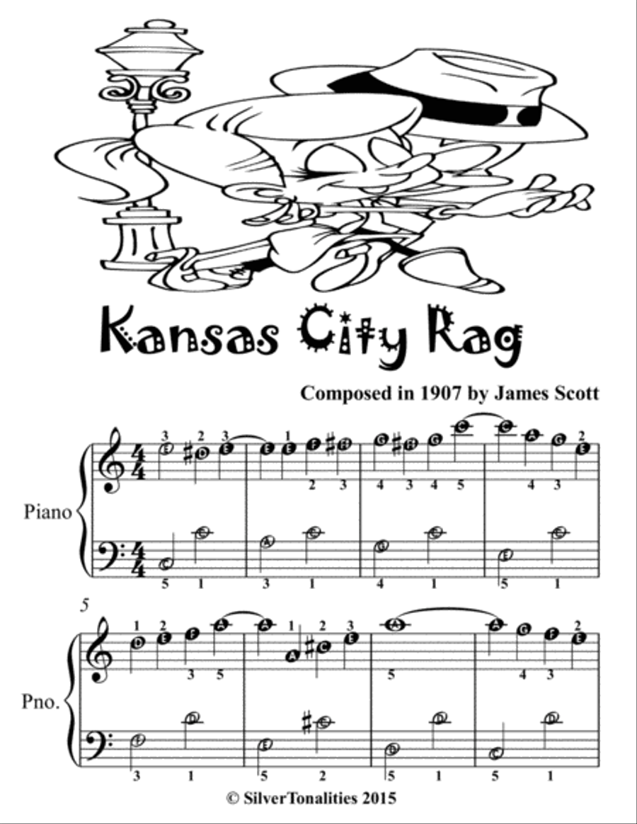 Kansas City Rag Easiest Piano Sheet Music for Beginner Pianists 2nd Edition Easy Piano scores gallery preview page 2