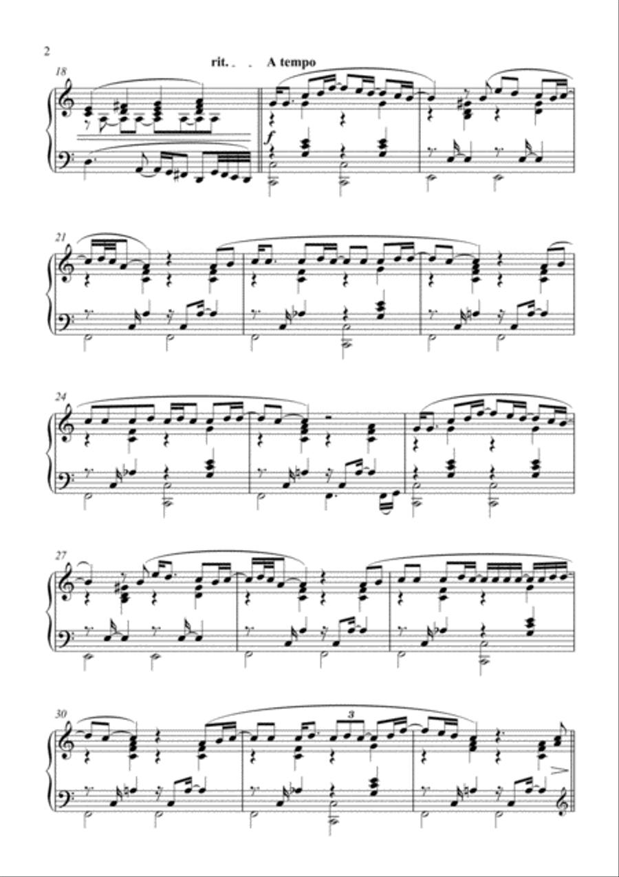 Space Oddity Piano Solo scores gallery preview page 2