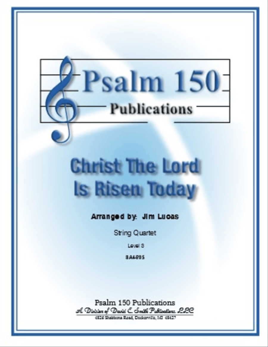 Christ The Lord Is Risen Today String Quartet scores gallery preview page 1