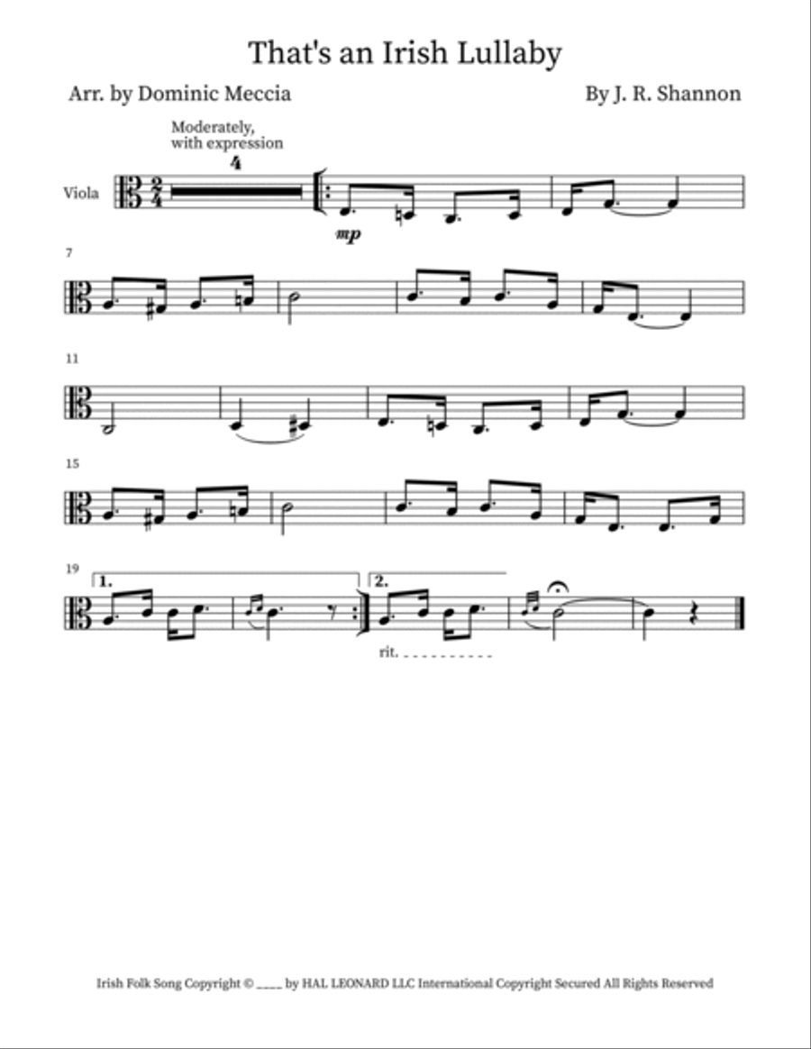 That's An Irish Lullaby String Duet scores gallery preview page 4