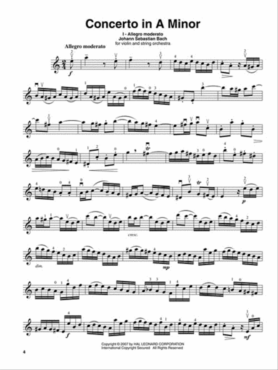 Classical Violin scores gallery preview page 3