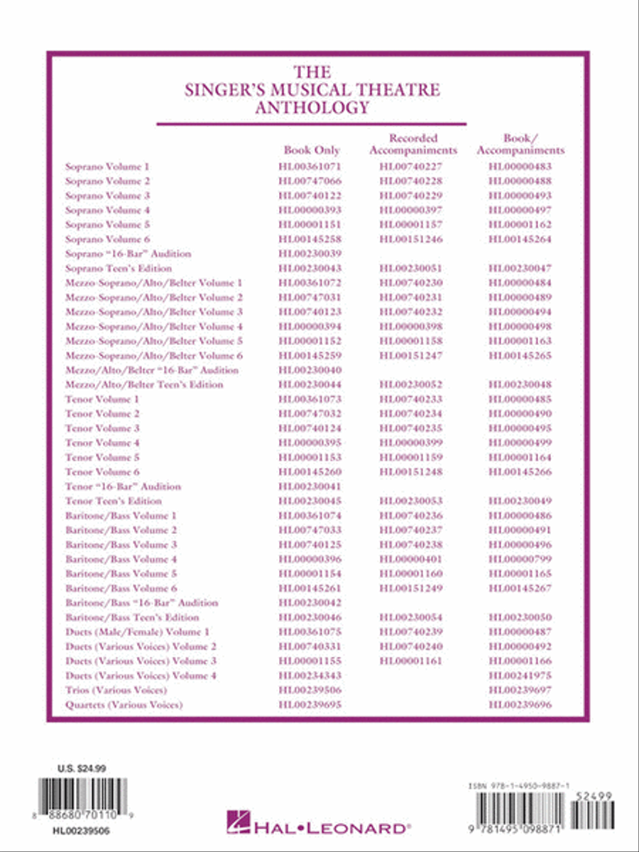 Singer's Musical Theatre Anthology Trios Voice scores gallery preview page 11