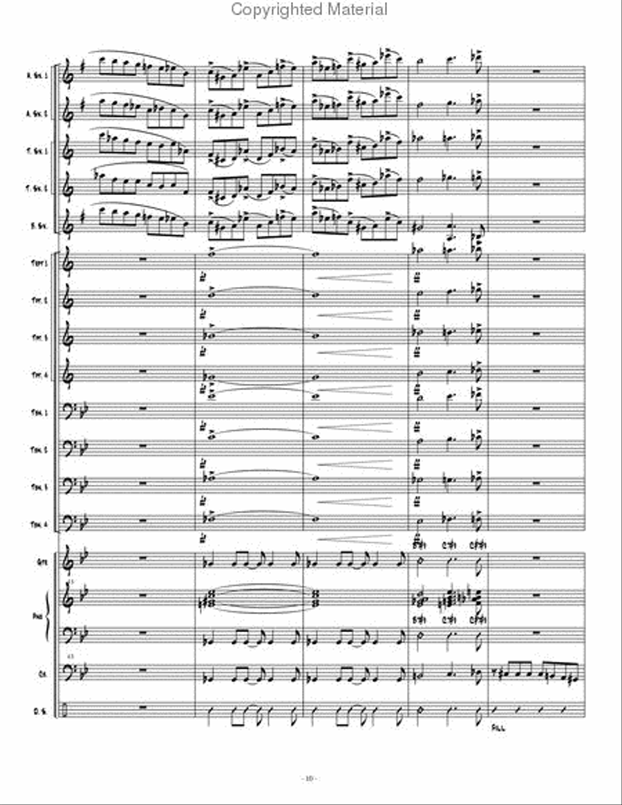 Espionage 1 Jazz Ensemble scores gallery preview page 11