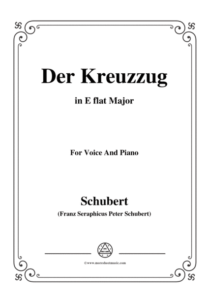 Schubert-Der Kreuzzug,in E flat Major,D.932,for Voice and Piano image number null