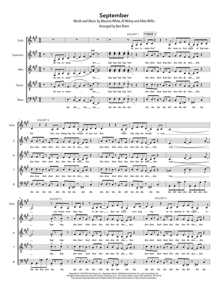 September September 4-Part scores gallery preview page 1