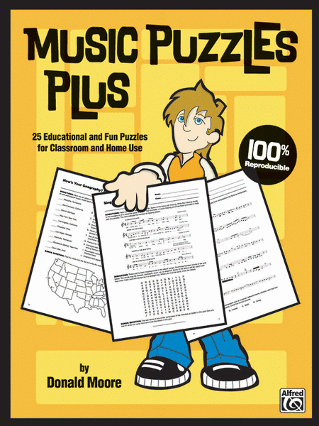 Music Puzzles Plus (25 Educational and Fun Puzzles for Classroom and Home Use)