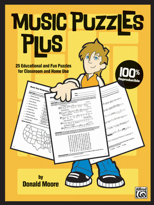 Book cover for Music Puzzles Plus