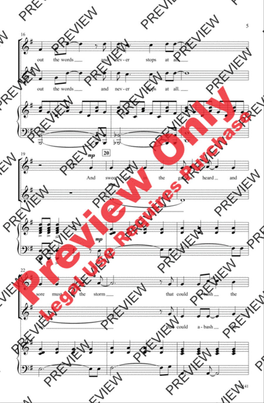 Hope Is the Thing with Feathers 2-Part scores gallery preview page 5