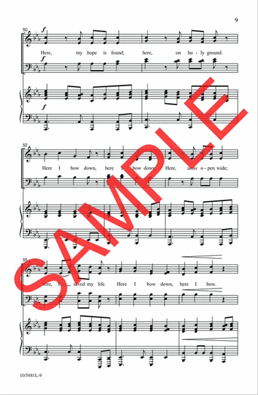 At the Cross (Love Ran Red) Choir scores gallery preview page 8