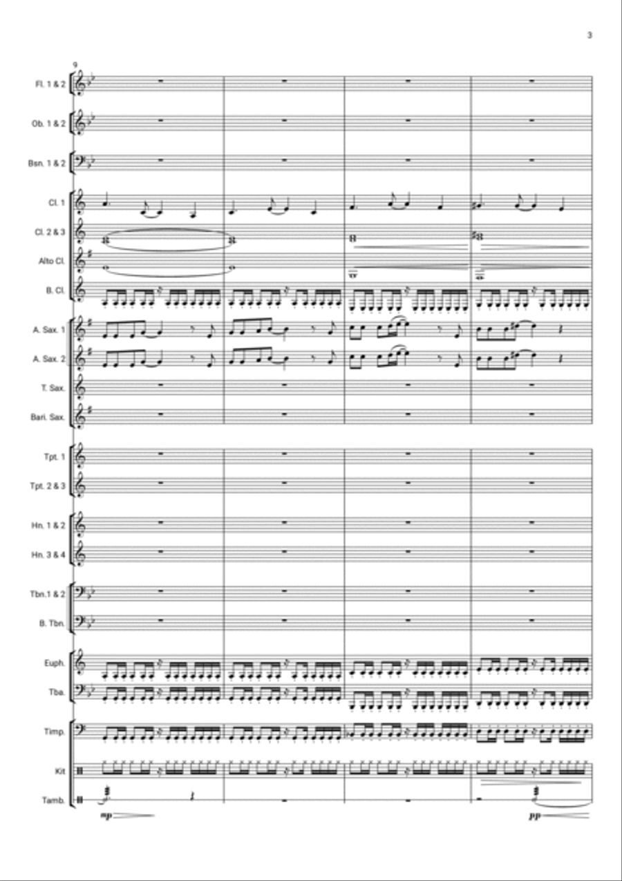Call Me Cruella Concert Band scores gallery preview page 3