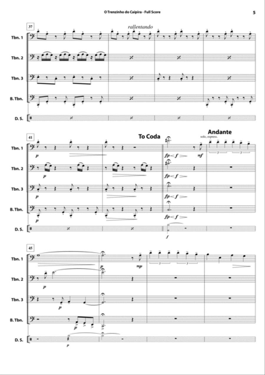Bachianas Brasileiras N 2 Chamber Music scores gallery preview page 6