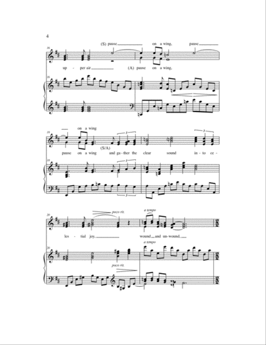 A Hymn for St. Cecilia SSA scores gallery preview page 4